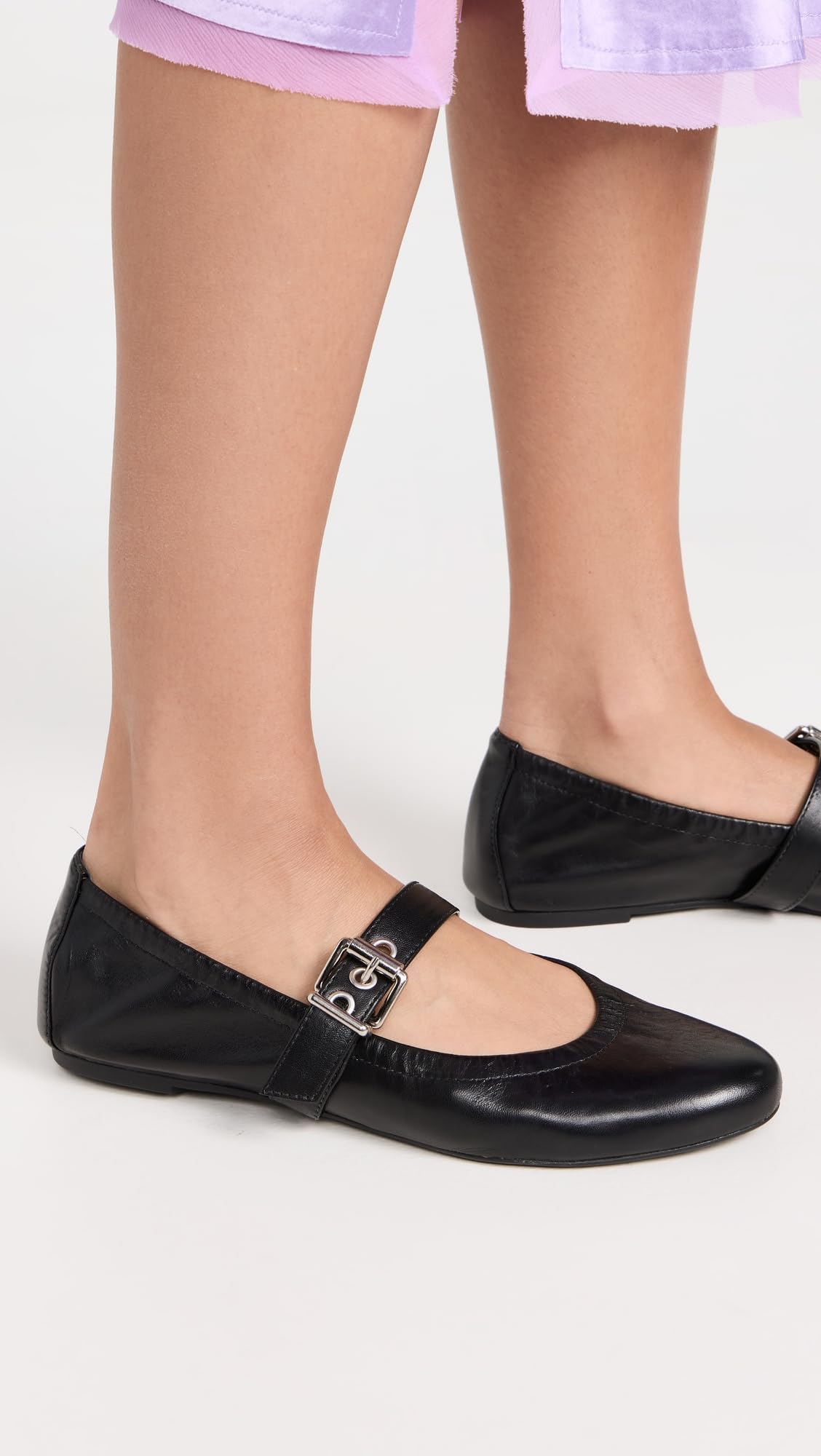 SCHUTZ Women's Calita Ballet Flat, Black, 7