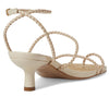 Schutz Women's Kaya Straw Mid Off-White 7 Medium