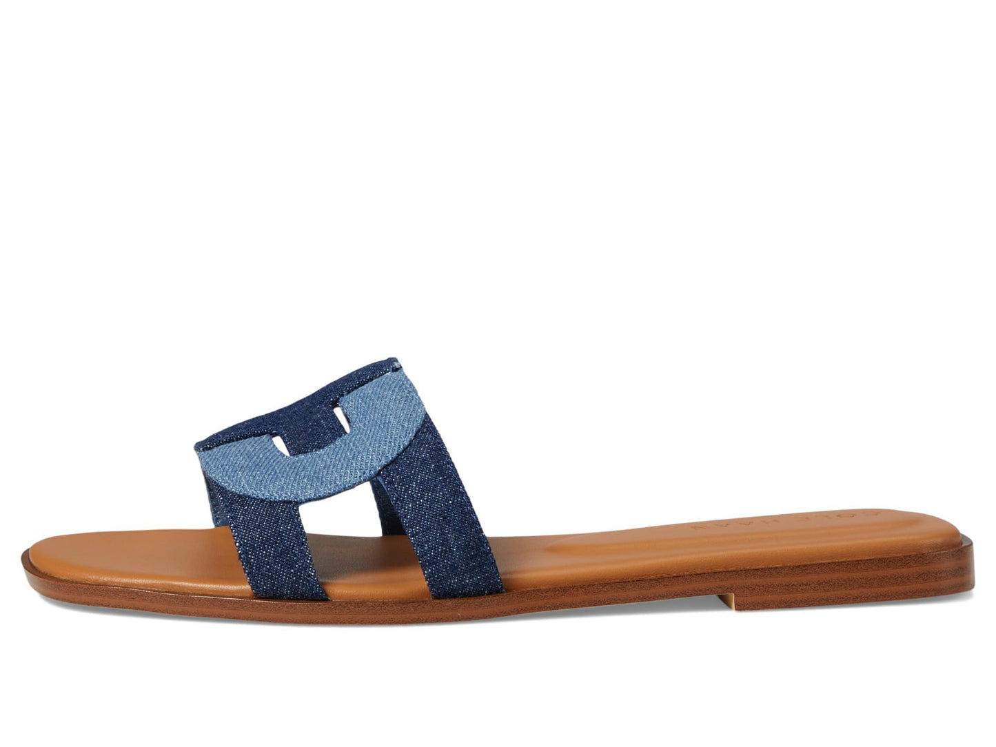Cole Haan Womens Chrisee Sandal, Denim/Dark Denim, 7-B US