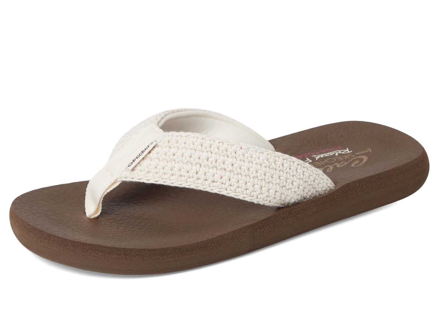 SKECHERS Womens Asana - Valley Chic!, Natural, 8, Medium