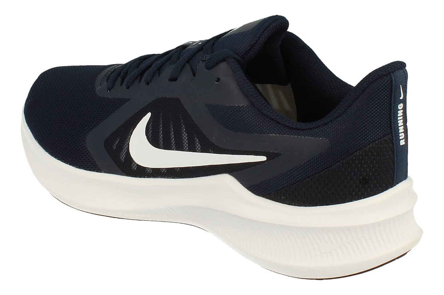 Nike Downshifter 10 Mens Running Trainers CI9981 Sneakers Shoes (UK 9.5 US 10.5 EU 44.5, Obsidian White 402)