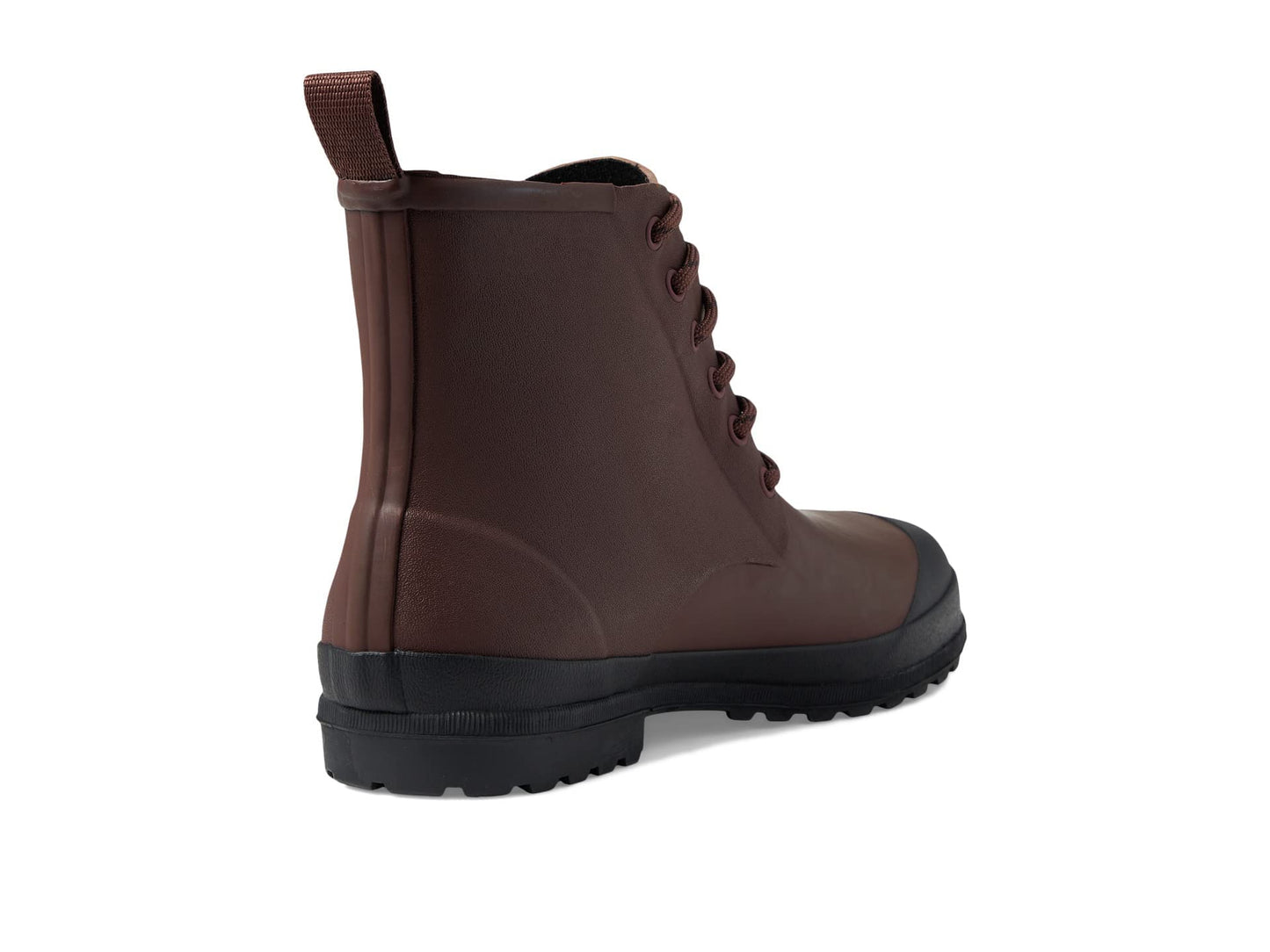 Madewell The Lace-Up Lugsole Rain Boot Dark Cabernet 8 M