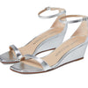 Stuart Weitzman Nudistcurve 50 Wedge Silver 9 B