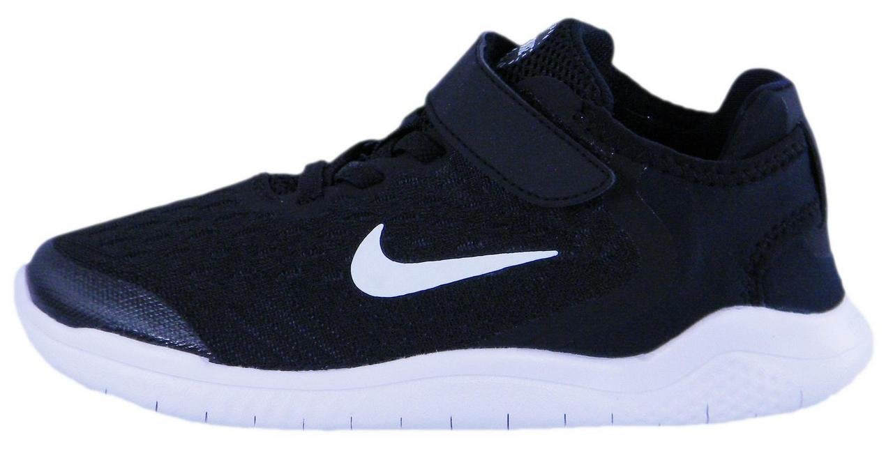 Nike Free Rn 2018 (PSV) Little Kids Casual Running Shoe Ah3452-003 Size 12 Black/White