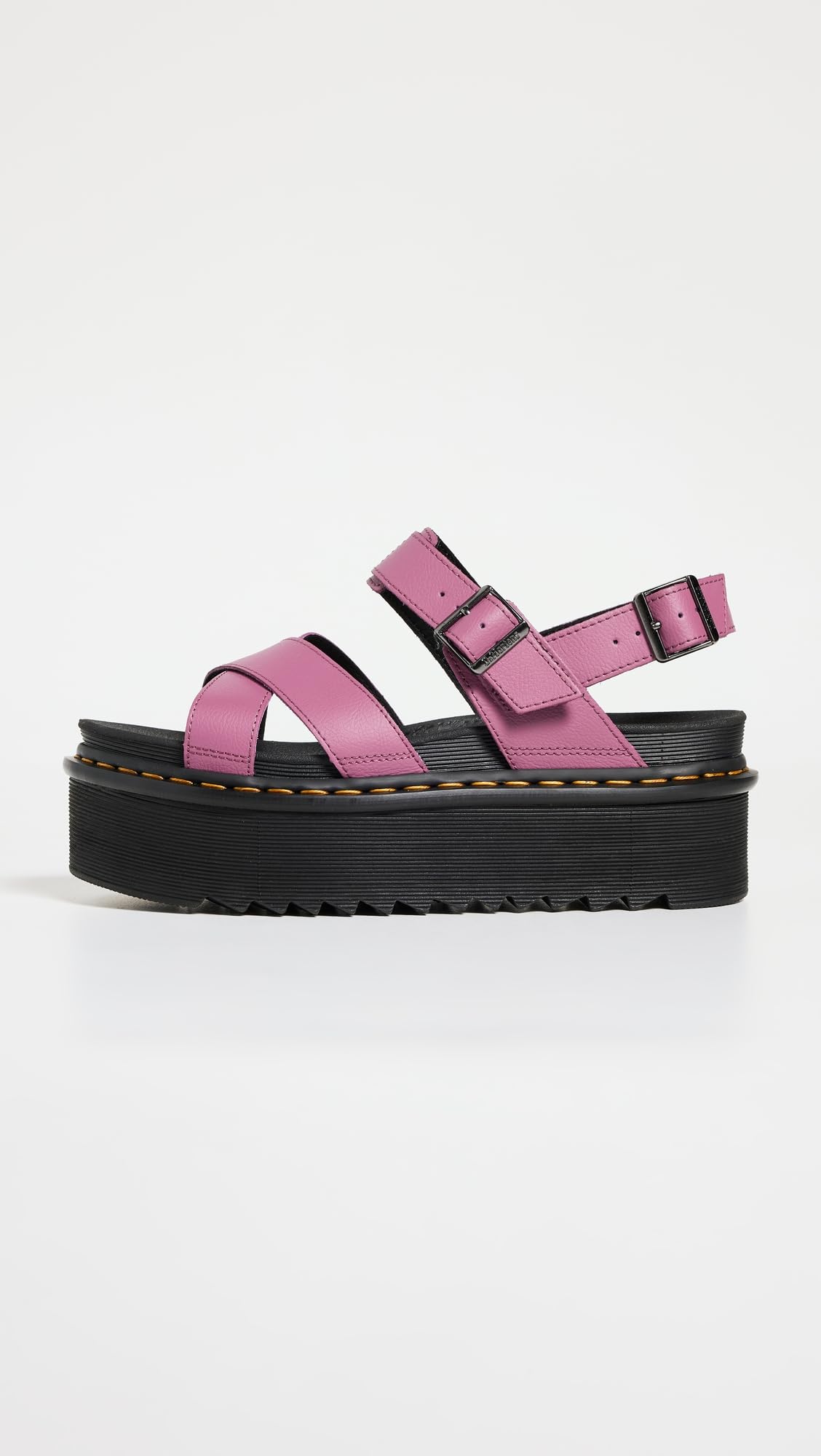 Dr. Martens Women's Voss II Quad Athena Sandals, Muted Purple, 5 US