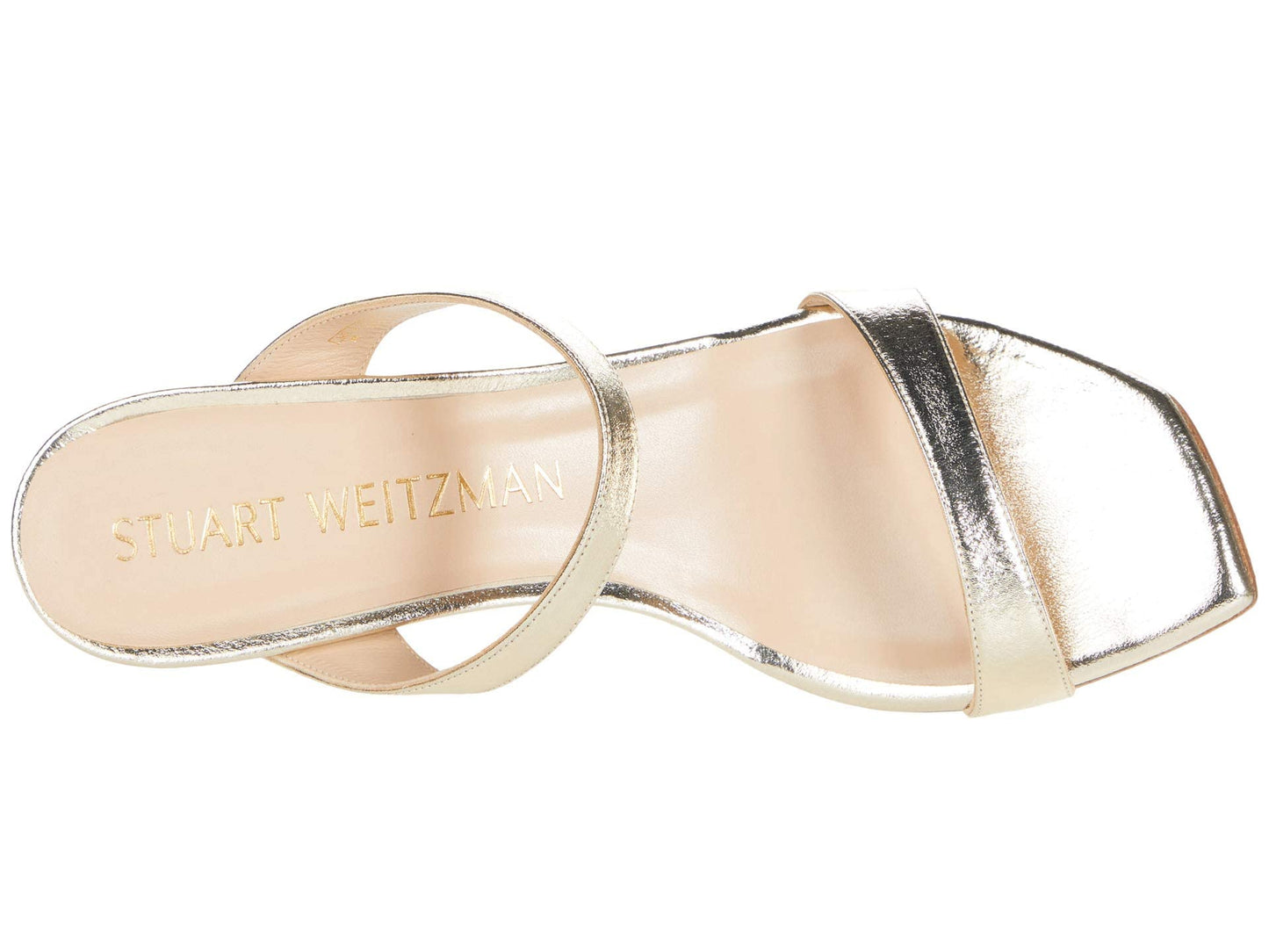 Stuart Weitzman Womens Aleena 50 Wedge Platino 8 M