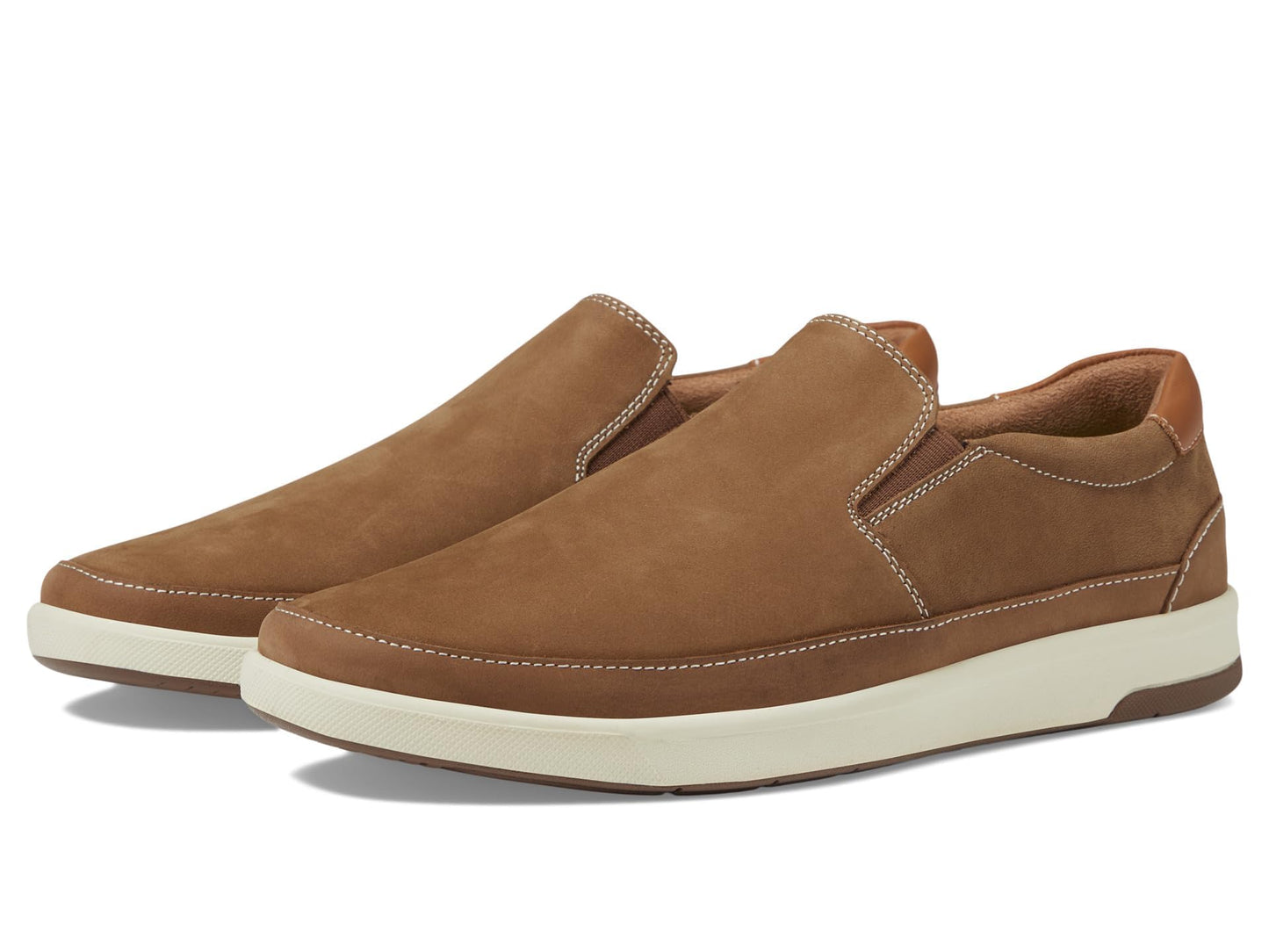 Florsheim Men's Crossover Double Gore Slip-On, Mushroom, 12 W