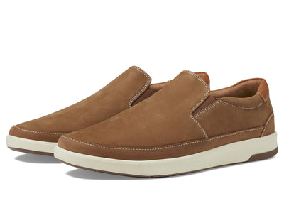 Florsheim Men's Crossover Double Gore Slip-On, Mushroom, 12 W