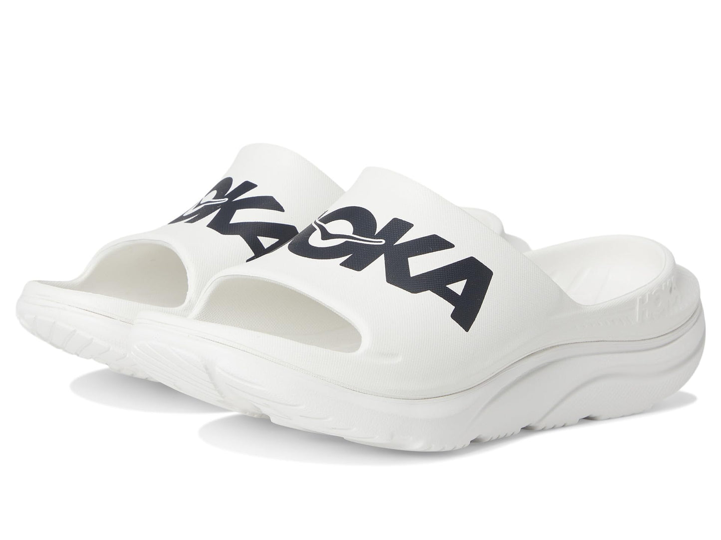 Hoka Unisex Ora Athletic Slide White/Black Men's 6, Women's 8 Medium