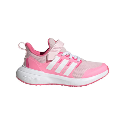 adidas Girl's Fortarun 2.0 Elastic Lace (Little Kid/Big Kid) Clear Pink/Footwear White/Bliss Pink 3 Little Kid M