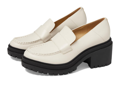 Michael Kors Rocco Heeled Loafer Light Cream 6.5 M