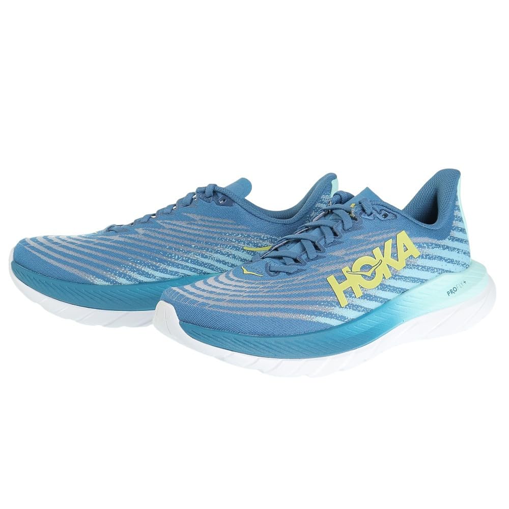 Hoka one one Men's Mach 5 Running Shoes (BLUESTEEL/Sunlit Ocean, US Footwear Size System, Adult, Men, Numeric, Medium, 9)