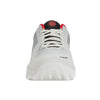 K-Swiss Men's Hypercourt Express 2 HB Tennis Shoe, Bright White/Stretch Limo/High Risk Red, 14 M
