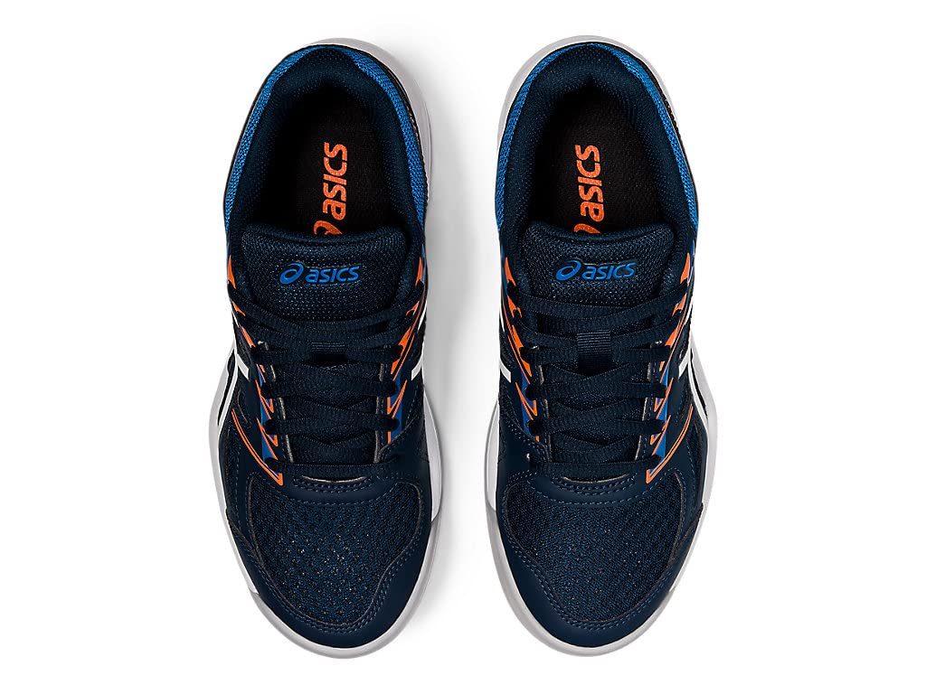 ASICS Kid's Upcourt 4 Grade School Volleyball Shoes, 4.5, French Blue/White