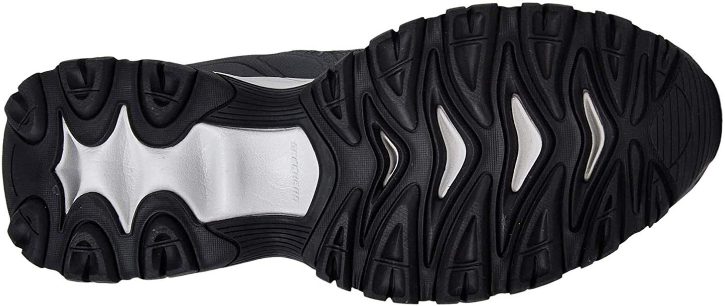 Skechers Men's Afterburn Memory Fit Lace-up Sneaker, Charcoal/Red, 13 M US