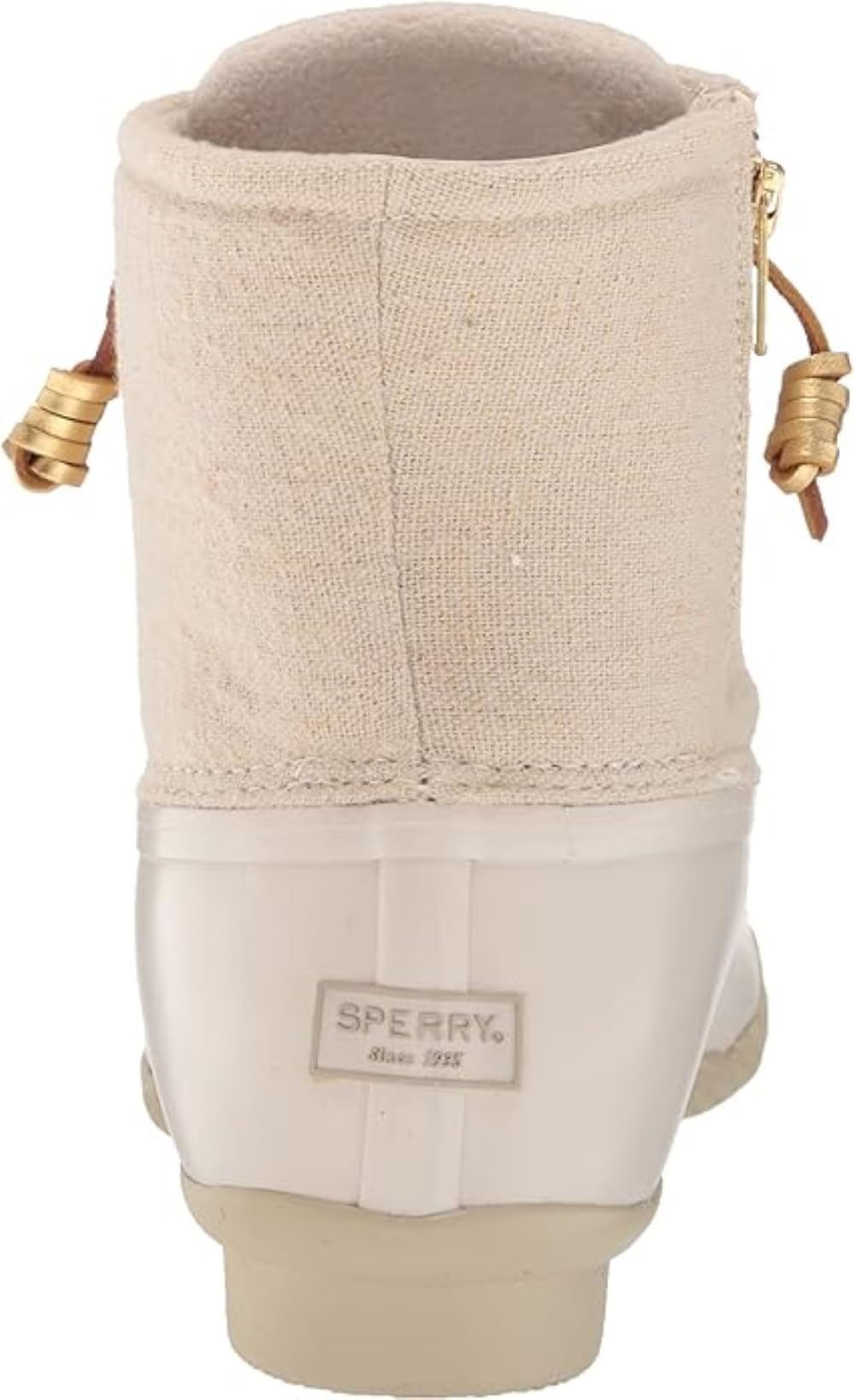 Sperry Women's Saltwater Snow Boot, Ivory Sparkle, 7 M US