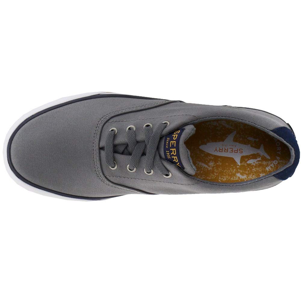 Sperry Top-Sider Boys' Striper II Sneaker, Grey, 13.5 Medium US Little Kid