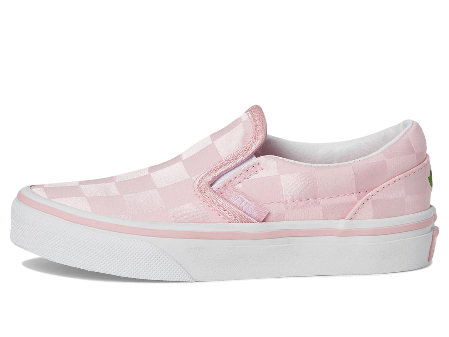 Vans Unisex Classic Slip-On Little Kid Satin Rose Pink/White 1.5 Medium