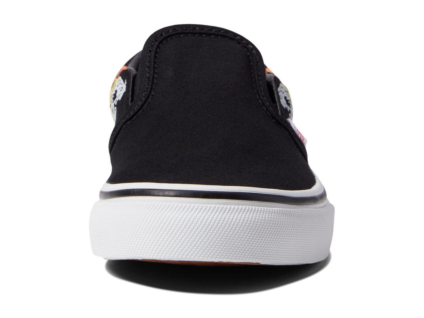 Vans Boy's Classic Slip-On (Little Kid) Ferocious Flame Racing Red/Black 11.5 Little Kid M
