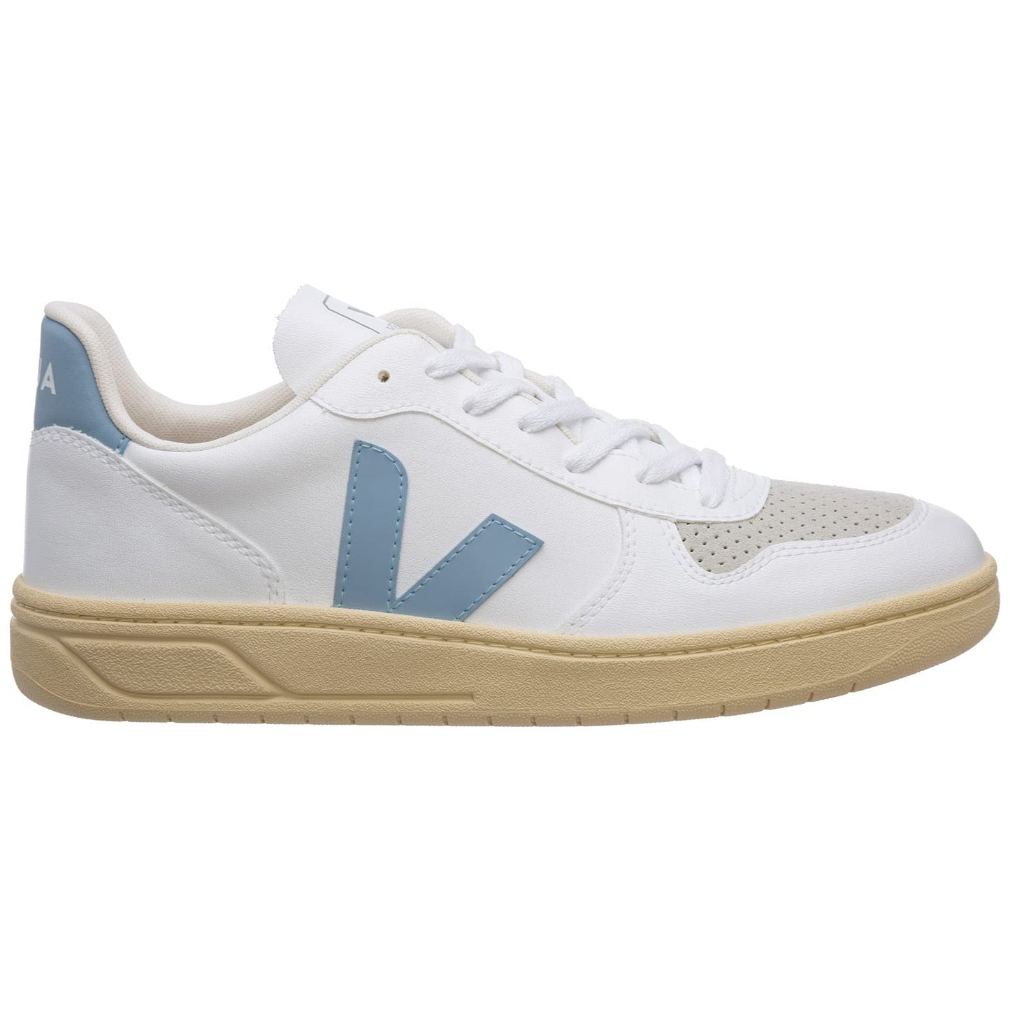 Women's Veja V-10 CWL Trainers - White/Brittany