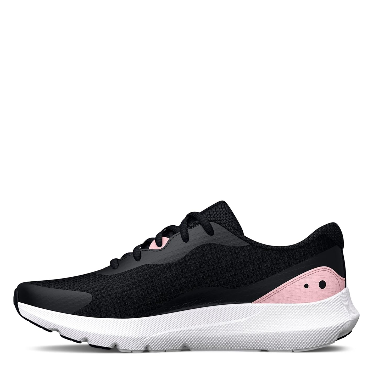 Under Armour Womens Surge 3 Running Shoe, (007) Black/Prime Pink/Prime Pink, 10 US