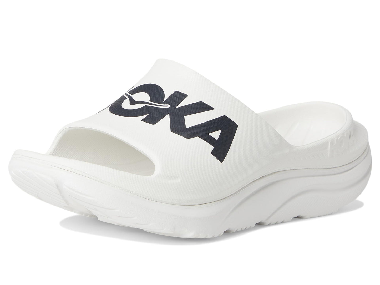 Hoka Unisex Ora Athletic Slide White/Black Men's 6, Women's 8 Medium