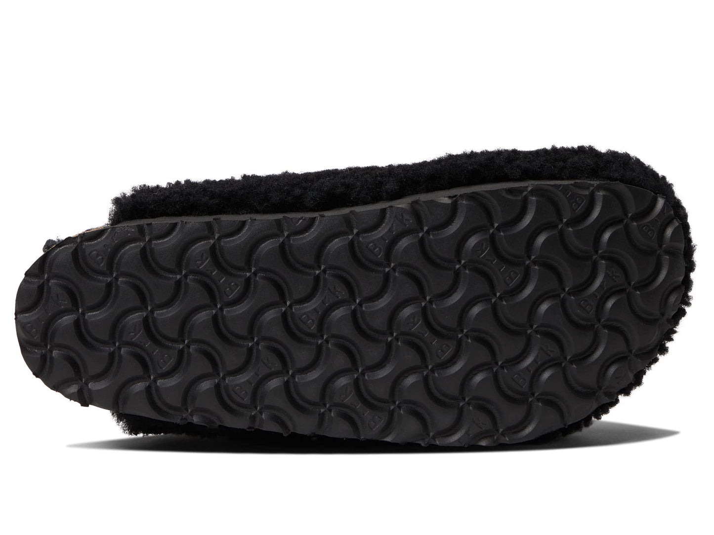 Birkenstock Women's Boston Big Buckle Teddy by Papillio, Black, 10 Medium US