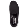 Skechers Women's Go Walk Arch Fit Grateful Sneaker, Black/White, 8 Wide