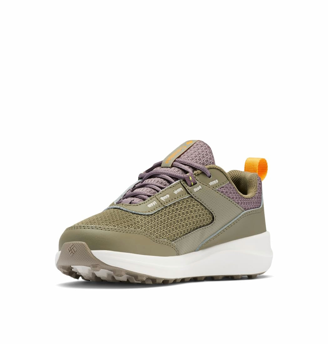 Columbia Youth Unisex Hatana Waterproof, Stone Green/Mango, 5