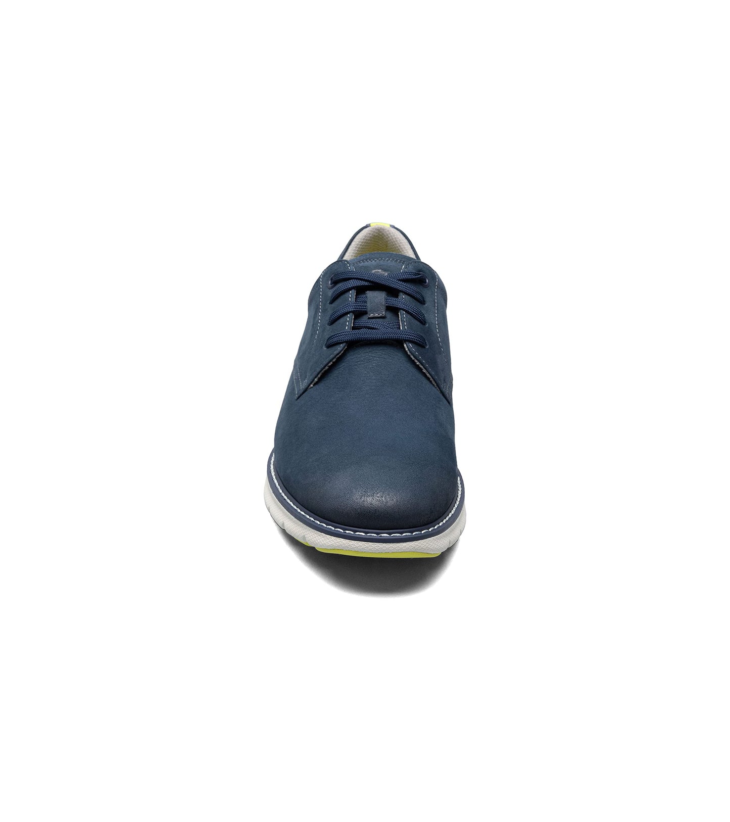 Florsheim Men's Frenzi Plain Toe Ox Oxford, Navy Nubuck, 7.5