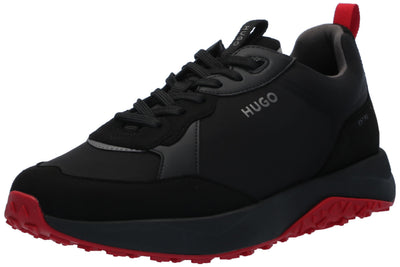 HUGO Running Style Mix Material Sneakers Black Pepper
