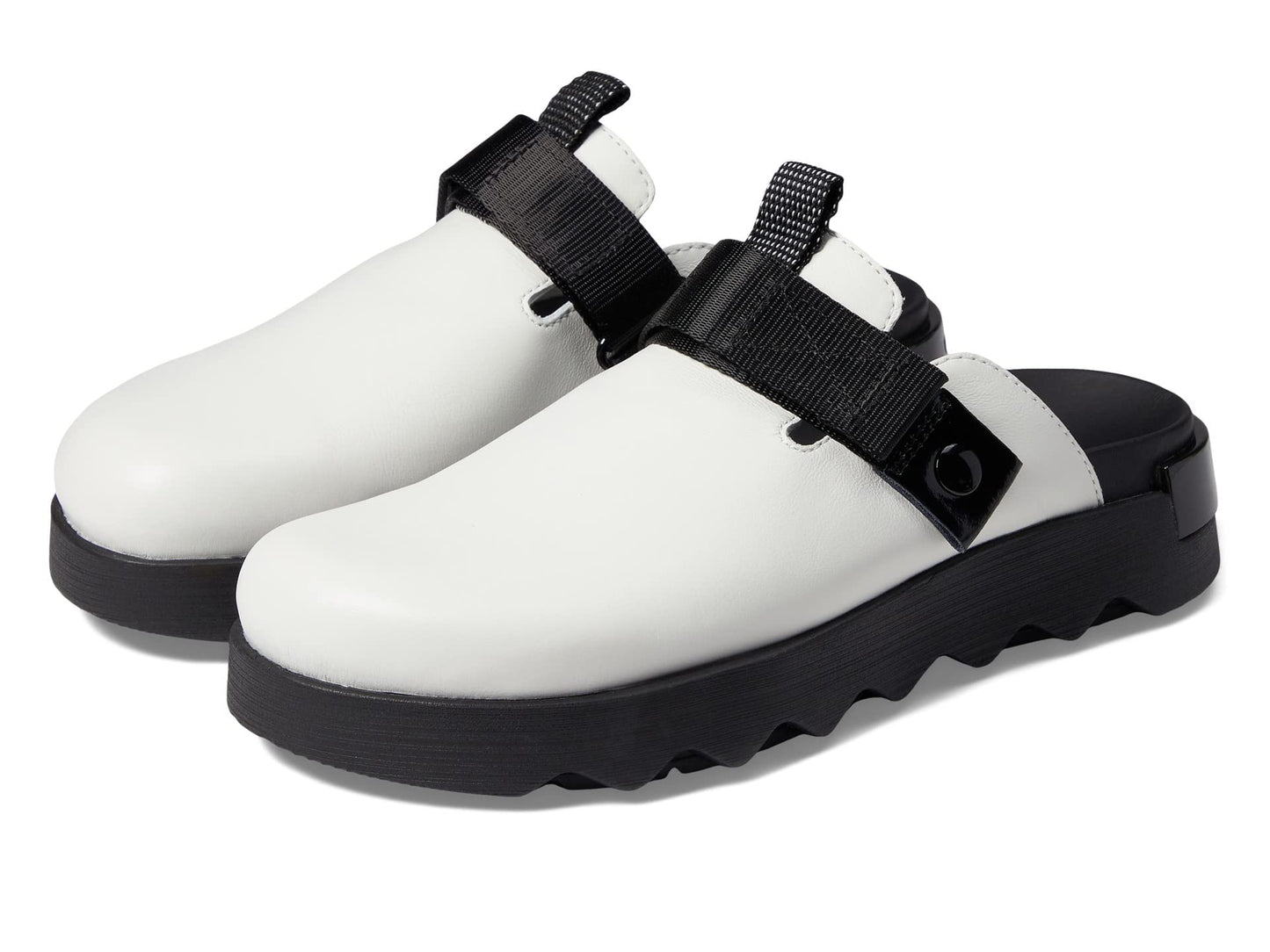 Sorel Women's Viibe Clog Sandals - Sea Salt, Black - Size 9.5