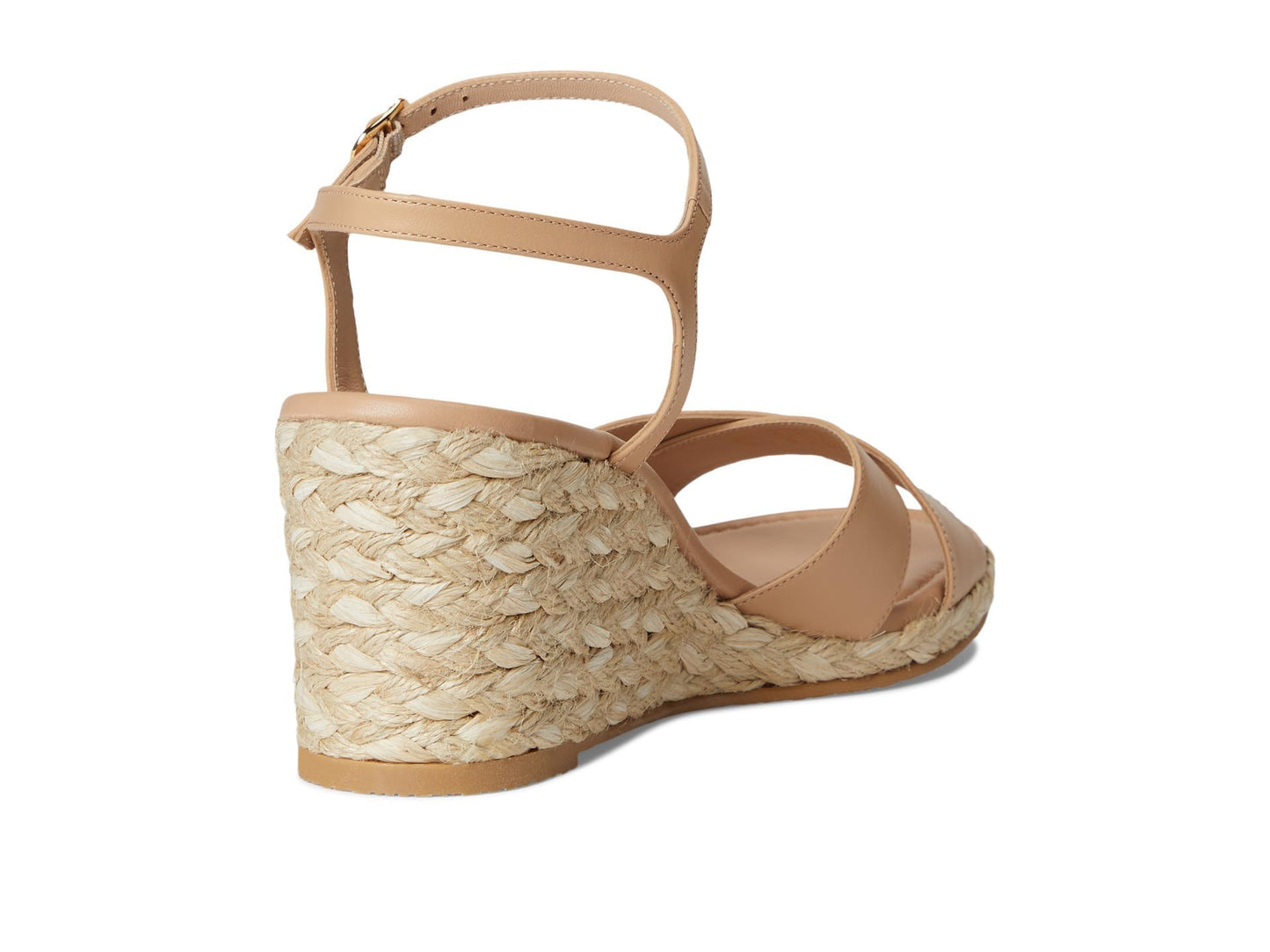 Stuart Weitzman Womens Dayna Espadrille Wedge Adobe/Natural 9 Medium
