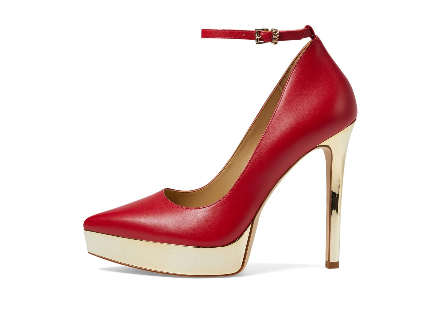 Michael Kors Xenia Ankle Strap Pump Crimson 6.5 M