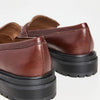 Madewell The Bradley Lugsole Loafer in Leather - Slip on Style with Slight Heel, Comfortable and, Trendy Loafers Cherry Wood 5.5 M