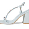 Stuart Weitzman Soiree Crystal 85 Block Sandal Light/Multi 8.5 B