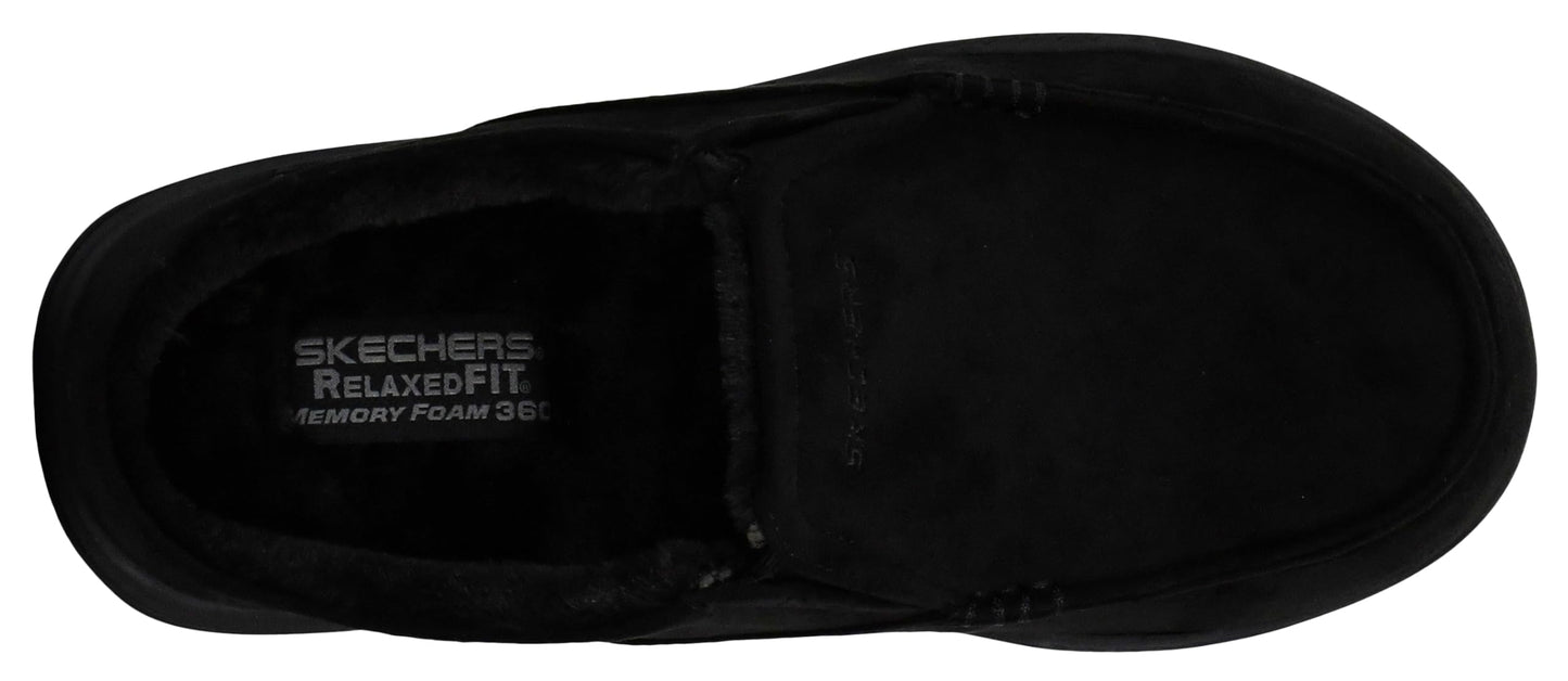 Skechers Men's Expected X - Verson Slipper, Black, 8 M US