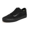 Grade School Vans Old Skool Canvas Shoes - Black/ White