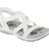 Skechers Women's Reggae Slim - Stretch Flex Hands Free Slip-ins, White, 8