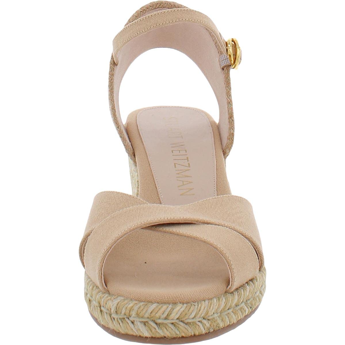 Stuart Weitzman Mirela II Espadrille Wedge Adobe/Natural 10 B