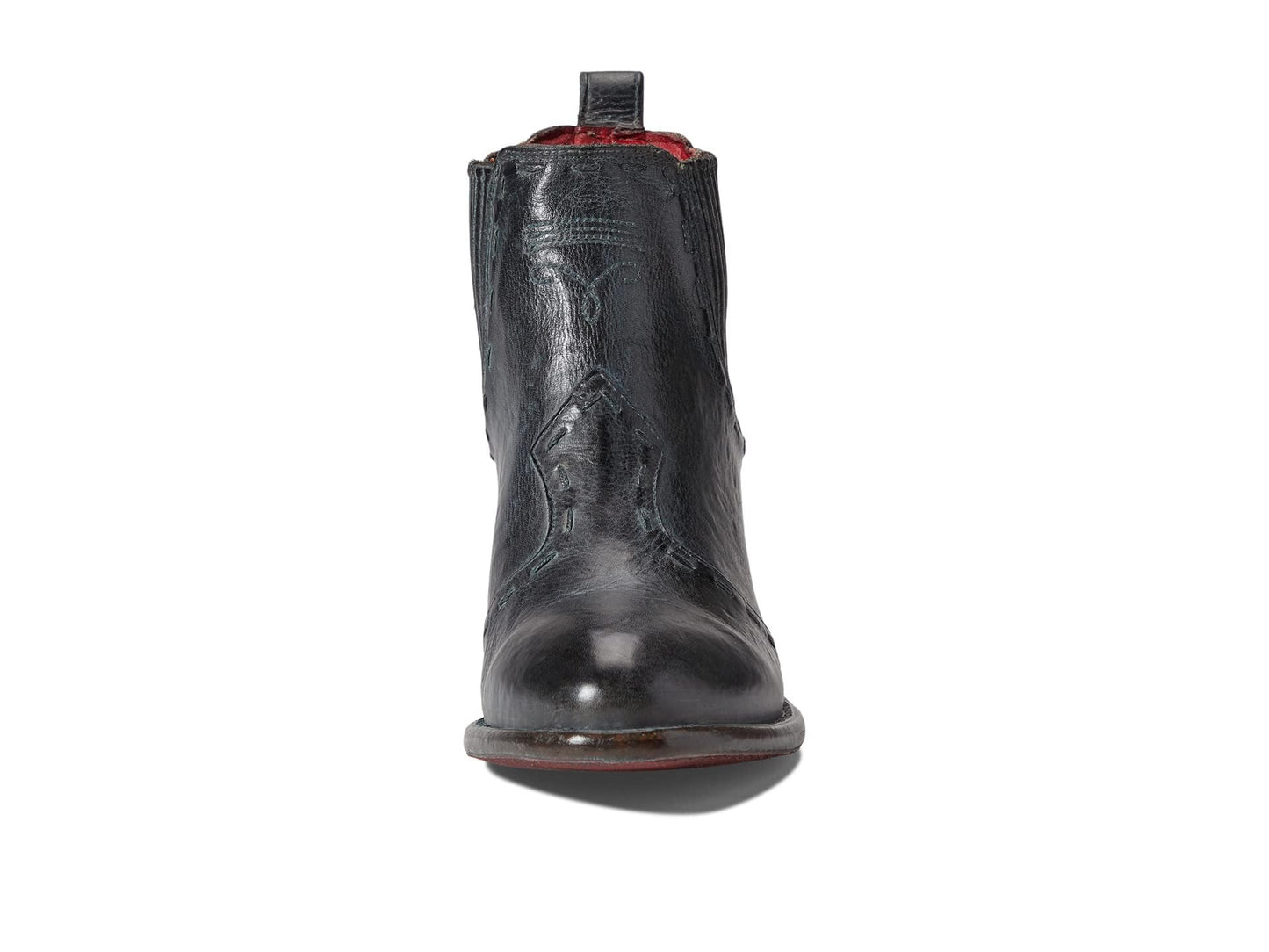 Bed|Stu Brie II - Boots for Women - Tanned Leather Upper - Padded Leather Insole - Rubber Outsole - Block Heel Black Rustic Tremolo Oxidized BFS 8 M