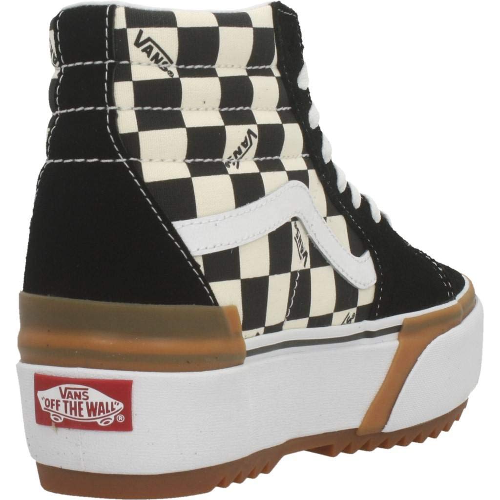 Vans Sk8-Hi Stacked (Checkerboard) Multi/True White Men's 4, Women's 5.5 Medium