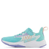 New Balance Kid's Rave Run V2 Hook and Loop Running Shoe, Surf/Peach Glaze/Magic Hour, 8 Toddler
