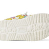 HEYDUDE Kids Wendy Smiley (Toddler) - Loafers for Kids - Canvas Upper - Cotton Lining - Rubber Outsole White 7 Toddler M