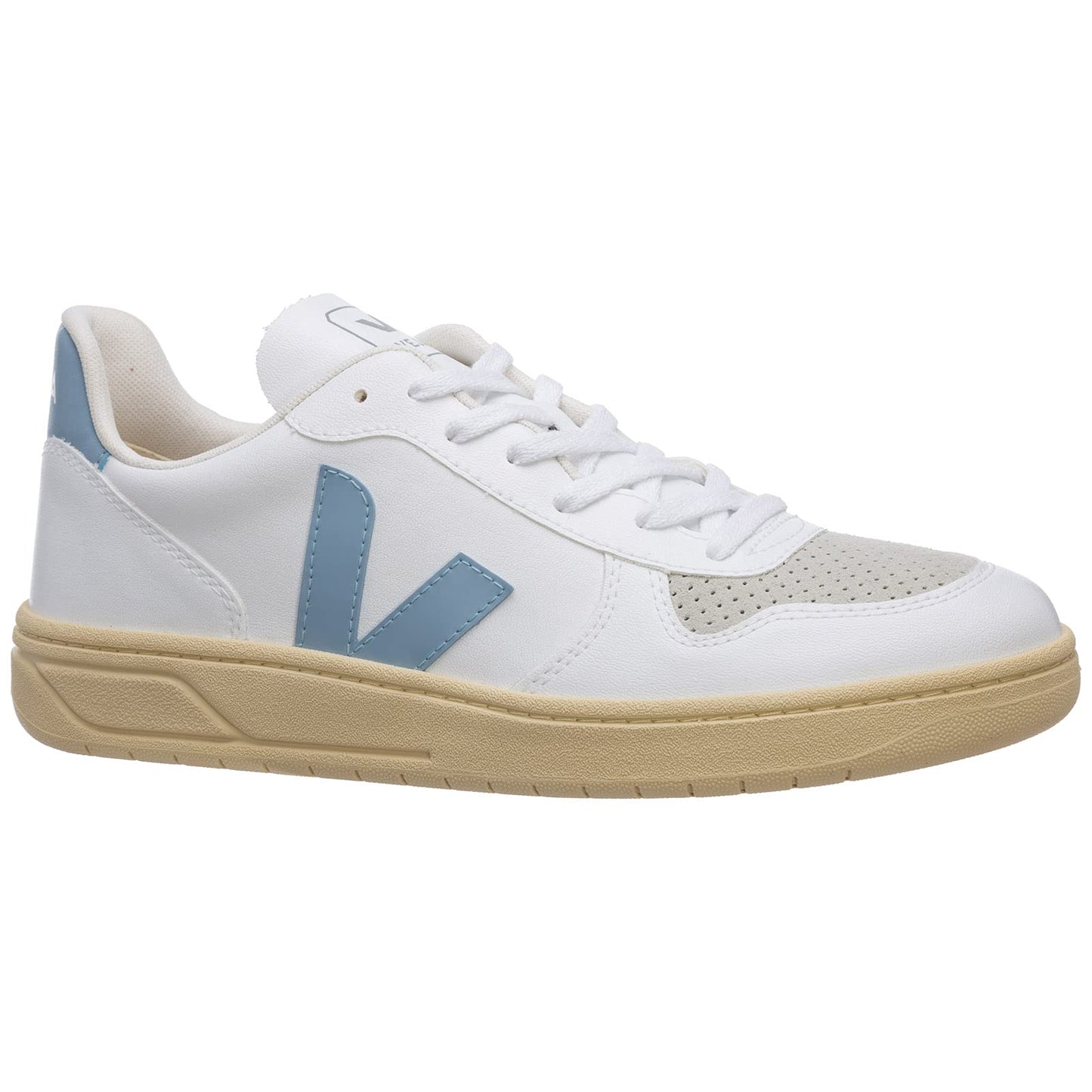 Women's Veja V-10 CWL Trainers - White/Brittany