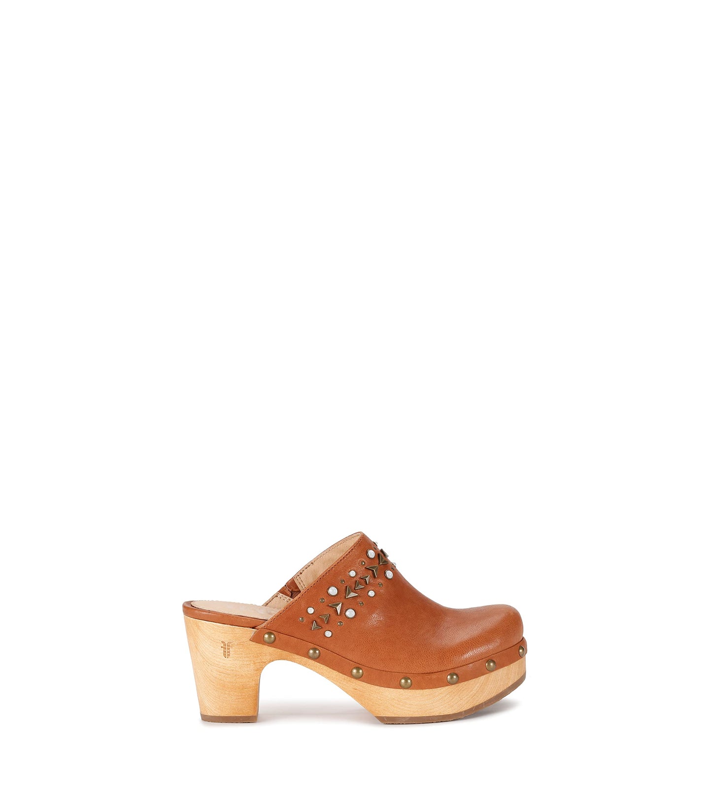 Frye Jessica Studded Clog Tan 8.5 B (M)