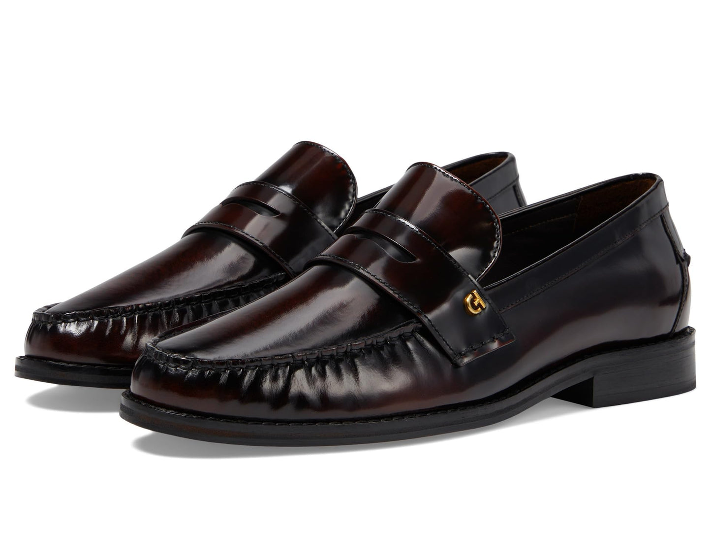 Cole Haan Womens Lux Pinch Penny Loafer, Deep Burgundy Box, 11-B US