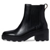Madewell The Gwenda Platform Ankle Boots for Women in Leather - Man-Made Sole - Stacked Heel Design True Black 8 M