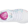 Skechers Kids Girls Uno Lite-Spread The Love Sneaker, White/Purple/Turquoise, 4.5, Big Kid