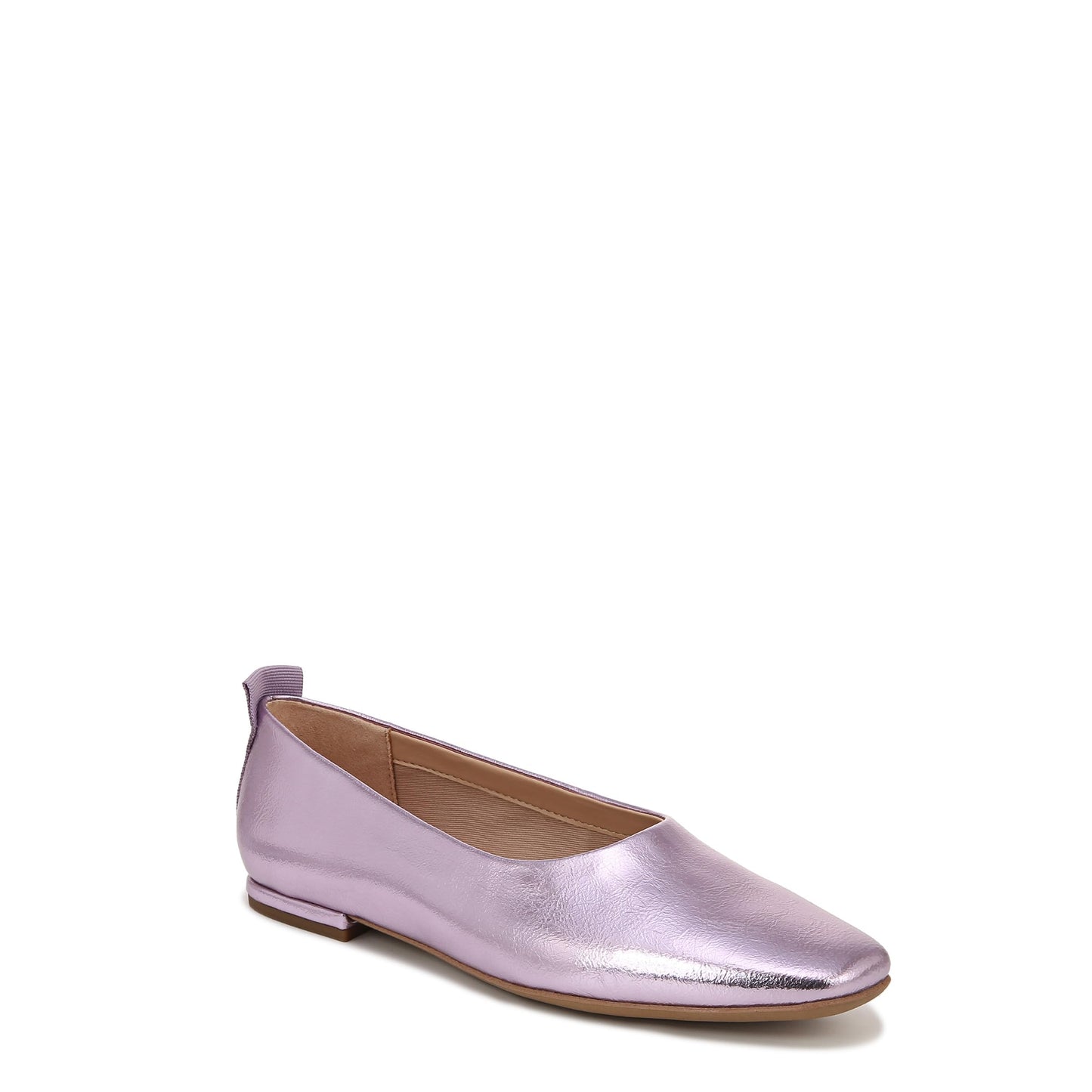 Franco Sarto Womens Vana Slip On Ballet Flat Light Pink Metallic 8.5 W